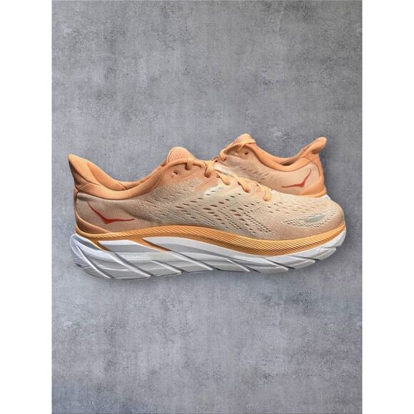 Hoka One One Clifton 8 Running Shoes Cantaloupe Wmns Size 9 B Cushioned Sneakers - Picture 5 of 7